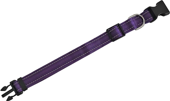 Adjustable Nylon Dog Collar, Reflective Collar 1 Inch 3/4 Inch 5/8 Inch Wide - Image 3