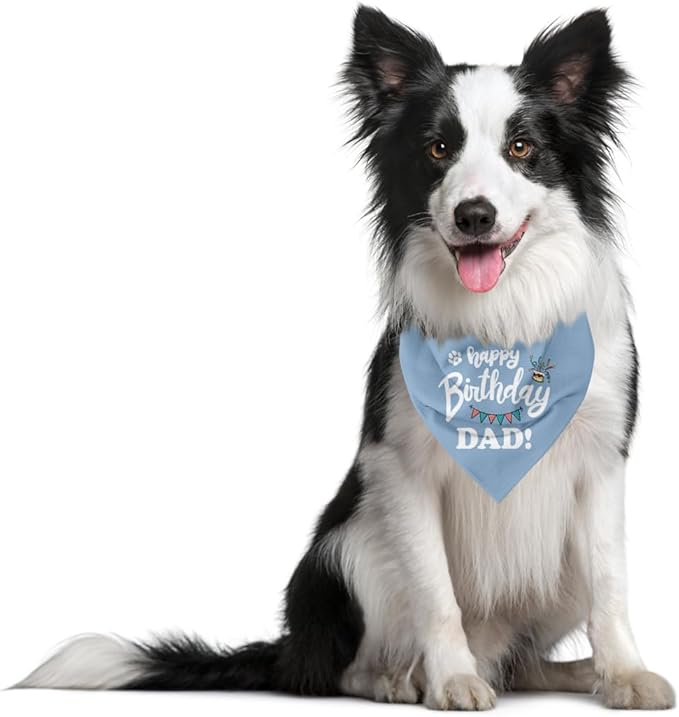 Happy Birthday Dog Bandana, Letter Print, 25 x 17 inch, Bandana Neck, All - Image 3