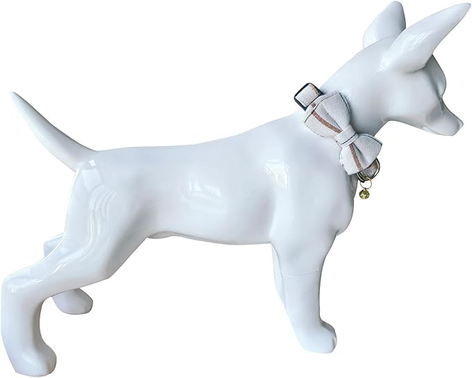 Yizepet Dog Collar and Leash Set-Plaid Puppy Collar - Image 4