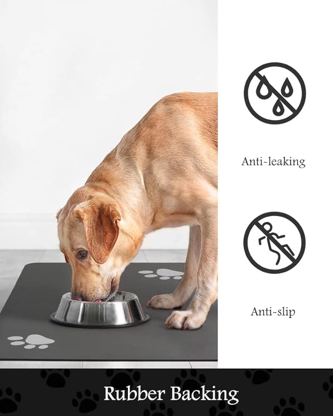 Pet Feeding Mat-Absorbent Dog Mat - Image 5