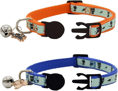 2 Pack Glow in The Dark Cat Collar - Image 2