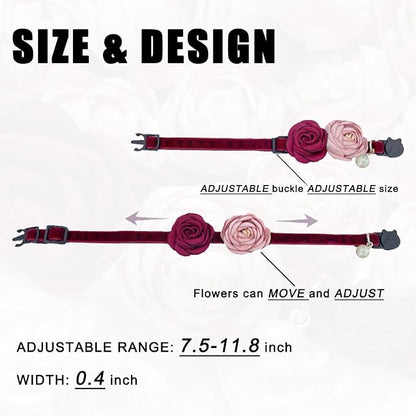 Fupo Cat Collar Breakaway with Flower - Image 3