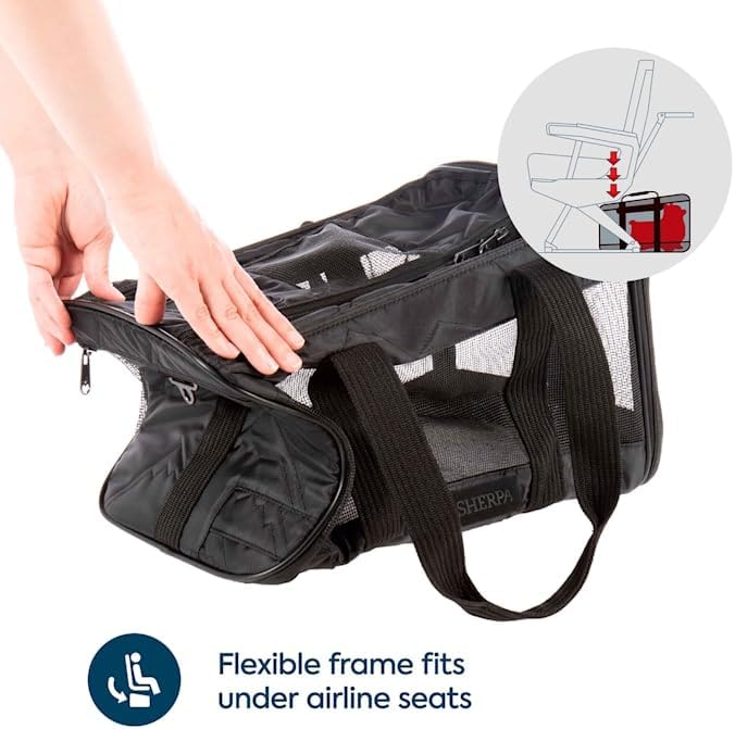 Sherpa Deluxe Airline Approved Soft Sided Dog & Cat Carrier - Image 4