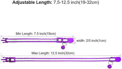 3 Pack Reflective and Breakaway Cat Collars - Image 2