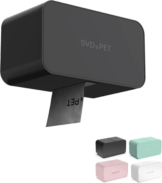 SVD.PET Dog Poop Bag Dispenser, Wall Mount Waste Bag Dispenser, Holds 8 Rolls by SVDPET