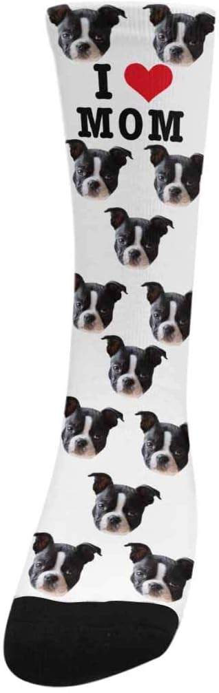 Custom Face Socks, Personalized Dog Lover Pet Photo Picture on Socks Unisex - Image 2