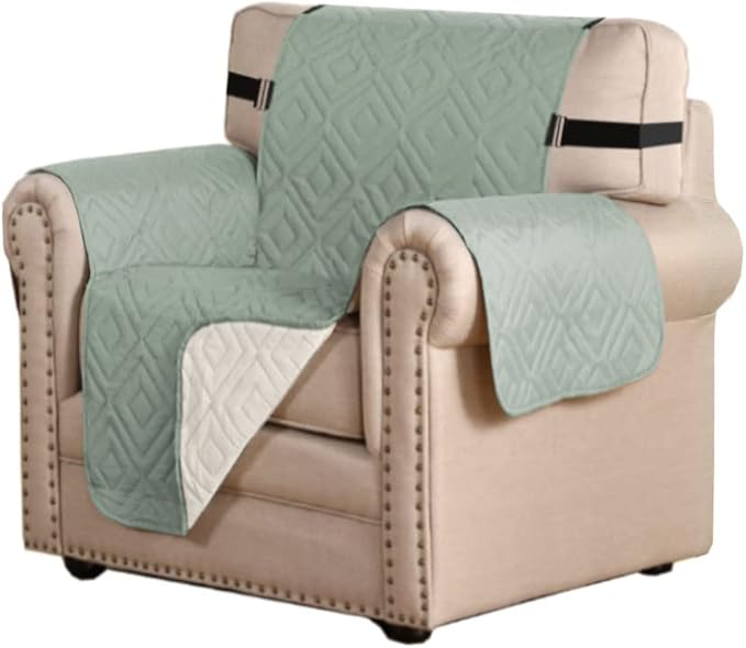 H.VERSAILTEX Reversible Chair Cover Furniture Protector Anti-Slip Couch Cover by HVERSAILTEX