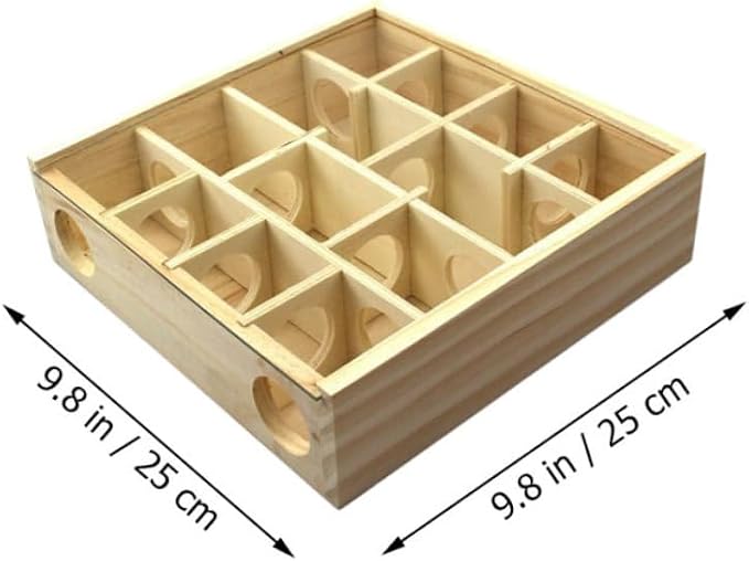 BESPORTBLE Household Hamster Maze Multi Grid Wooden Chinchilla Accessory - Image 2