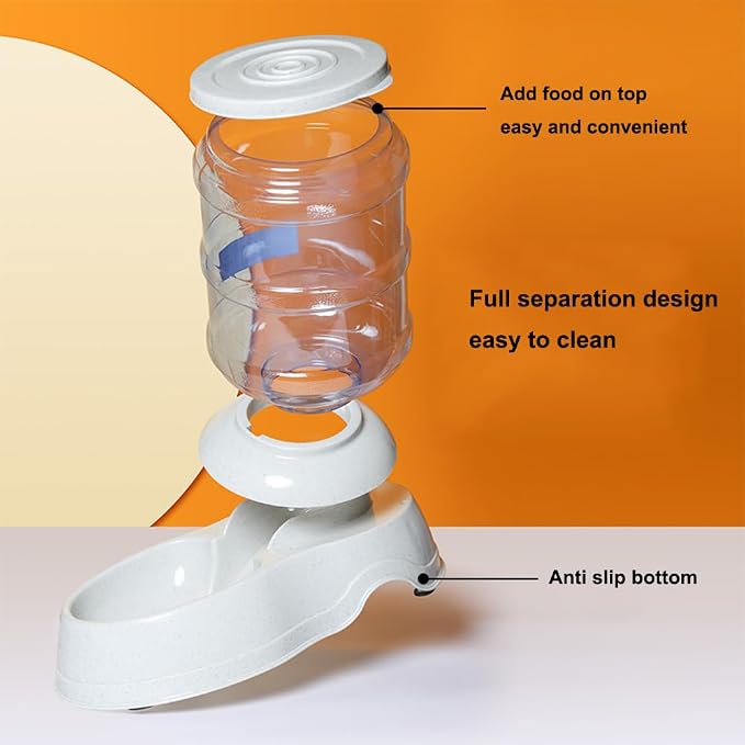 Automatic Pet Feeder and Water Dispenser Gravity Feeder and Waterer Set - Image 7