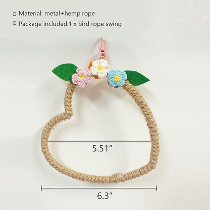 La La Pet® Bird Rope Swing - Image 6