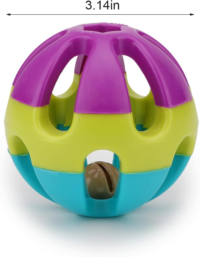 Hypeety Pet Parrot Toy Plastic Colorful Birds Ball - Image 2