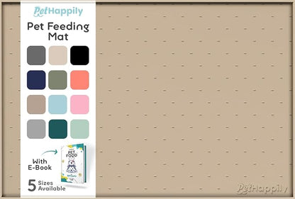 Dog Food Mat - Raised Edges Dogs Mat by PETHAPPILY