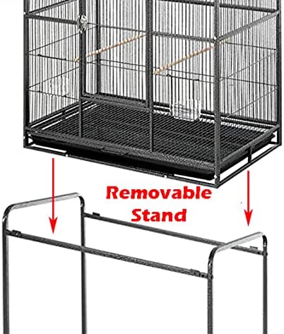 64" Extra Large Tight 1/2-Inch Bar Spacing Wrought Iron Flight Canary Parakeet - Image 3