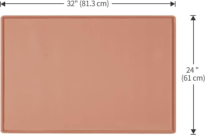 Dog Food Mat, Silicone Waterproof Food Tray, Non Slip Pet Bowl Mats Placemat - Image 5