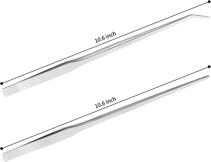 2PCS Long Aquarium Tweezers - Image 2