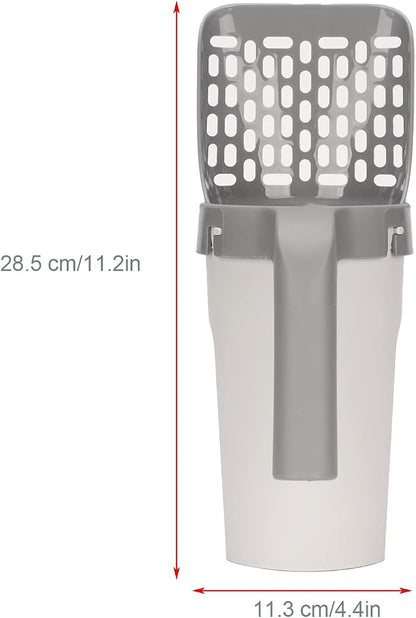Cat Litter Scoop with Integrated Detachable Deep Shovel – Leakproof Pooper - Image 3