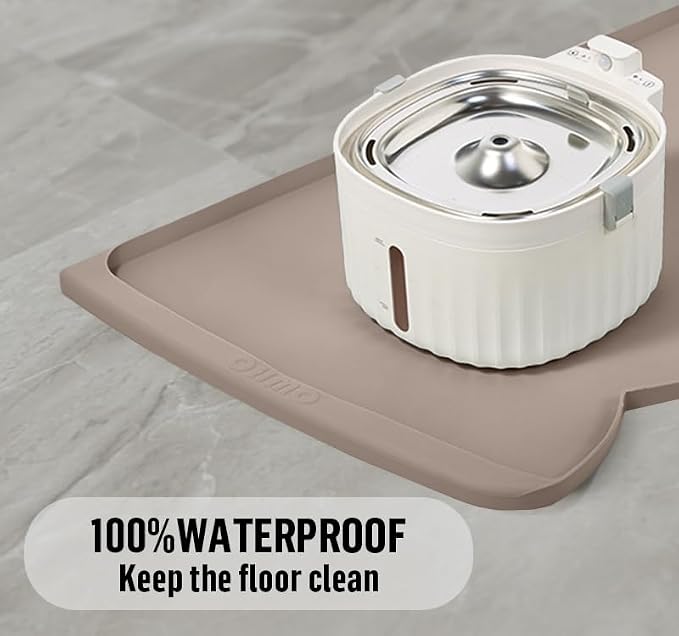 OHMO Dog Food Mat w/Residue Collection Pocket Silicone Pet Feeding Mat - Image 6