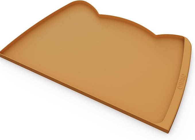 OHMO Dog Food Mat w/Residue Collection Pocket Silicone Pet Feeding Mat by OHMO