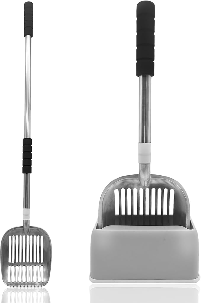 PINVNBY Cat Litter Scooper, Long Handle Litter Sifter Scoop by PINVNBY