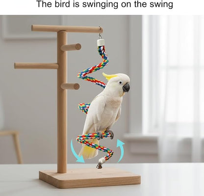 Bird Rope Perch & Birds Swing Set - Image 7