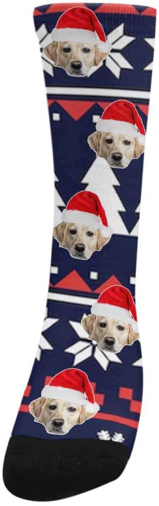 Custom Face Socks, Personalized Dog Lover Pet Photo Picture on Socks Unisex - Image 2