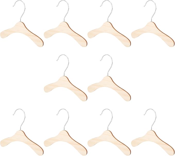 Replaceable Wooden Pet Clothes Hangers 8.66 Inch Small Dog and Cat Hangers by SEWACC