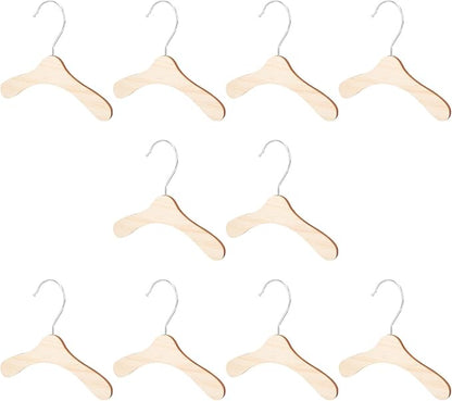 Replaceable Wooden Pet Clothes Hangers 8.66 Inch Small Dog and Cat Hangers by SEWACC