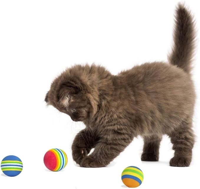 PET SHOW 15pcs 1.4" Interactive Cat Toy Balls - Image 7