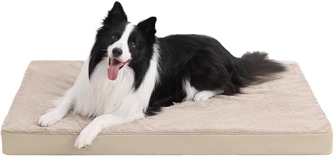 KSIIA Orthopedic Dog Bed Crate Waterproof Pet Mats by KSIIAPetProducts
