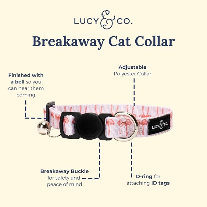 Lucy & Co. Take a Bow Breakaway Cat Collar - Image 2