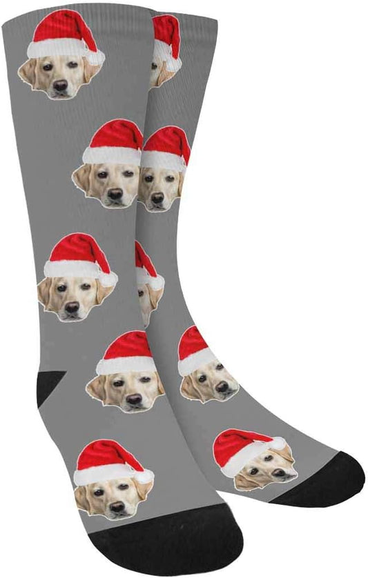 Custom Face Socks, Personalized Dog Lover Pet Photo Picture on Socks Unisex by Enjoy-yjl