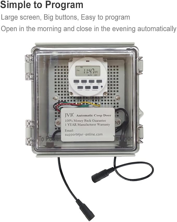 JVR Automatic Chicken Coop Door Opener - Image 3