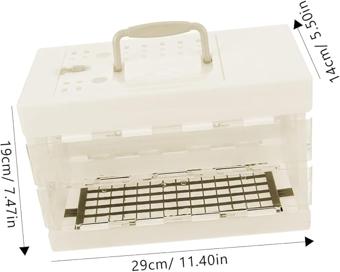 POPETPOP Parakeet Cage Bird Travel Carrier Small Bird Cage - Image 2