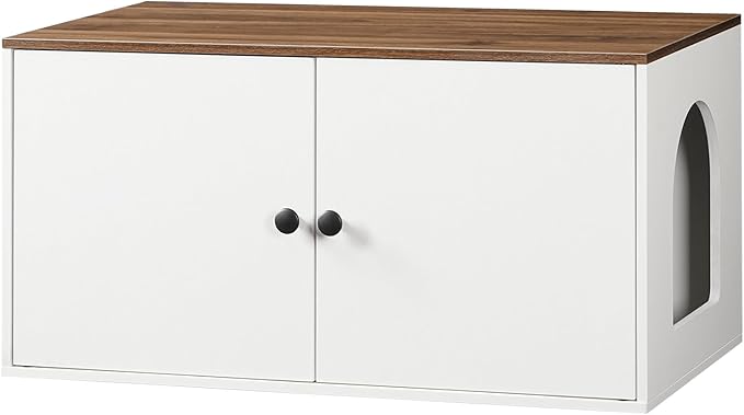 HOOBRO Cat Litter Box Enclosure, Hidden Litter Box Furniture by HOOBRO