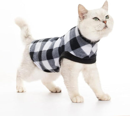 EXPAWLORER Plaid Cat Sweater by EXPAWLORER
