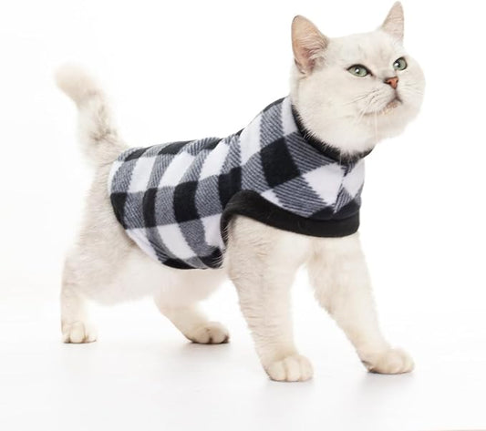 EXPAWLORER Plaid Cat Sweater by EXPAWLORER