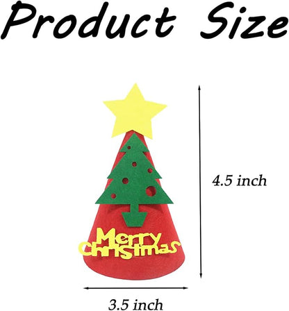 5 Pcs Christmas Dog Hats Cute Cats Party Hats Pet Set Dogs Santa Hats Puppies - Image 2