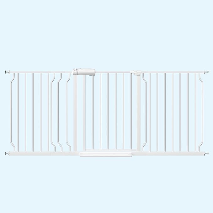 WAOWAO Baby Gate 62.20-71.26" Extra Wide Pressure Mounted Walk Through Swing - Image 7