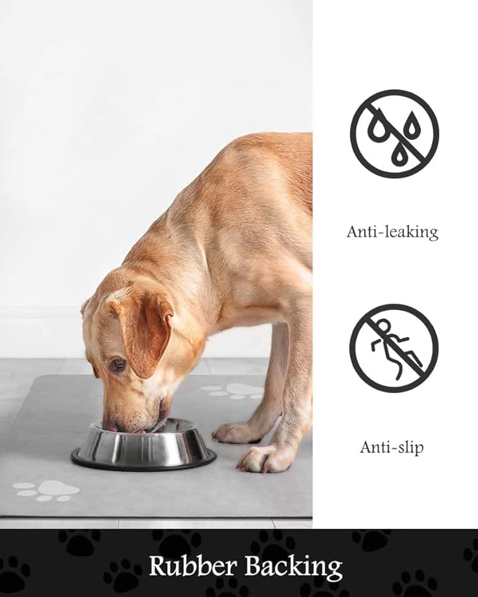 Pet Feeding Mat-Absorbent Dog Mat - Image 5
