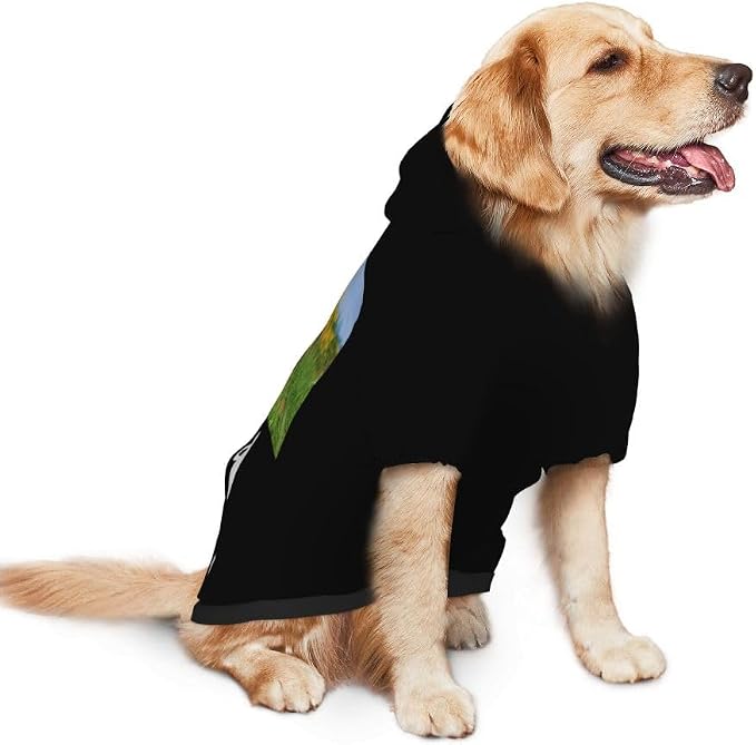 Custom Dog Hoodie Personalized Photo Text Logo Name Dog Clothes, Soft & Warm - Image 3