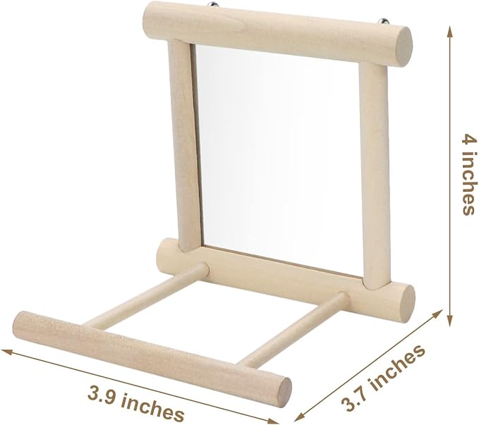 Bird Mirror with Perch Bird Toys - Image 4