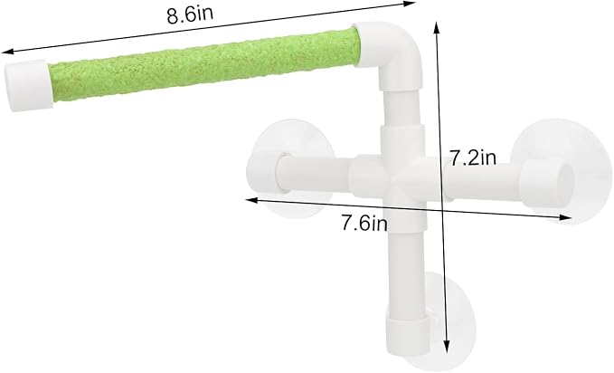 Hypeety Portable Suction Cup Bird Window and Shower Perch Toy - Image 2