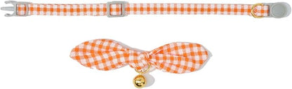 2 Pack Cotton Cat Collar, Removable Bowtie, Floral Pattern, Safety Breakaway - Image 9