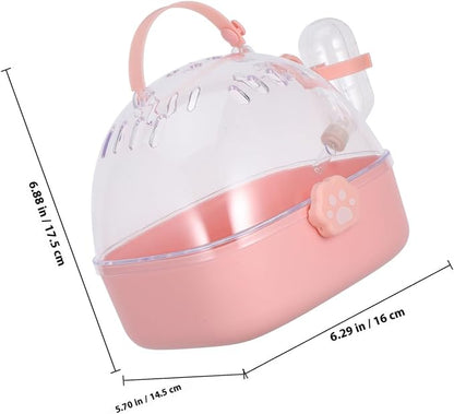 Small Pet Carrier Cage with Water Bottle Portable Hamster Travel Cage - Image 2