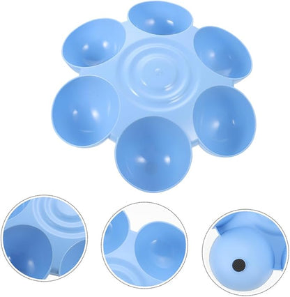 Toyvian Multi-Grid Floral Pet Feeding Bowl - Image 9