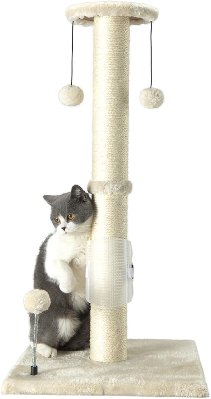 PEEKAB 32" Tall Cat Scratching Post Sisal Rope Scratch Posts by PEEKAB