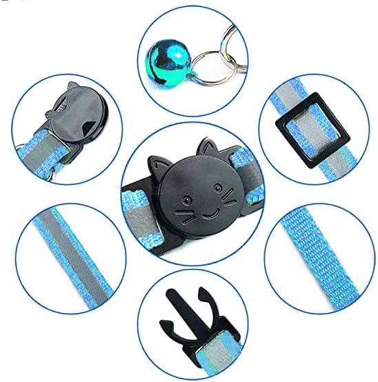 2 Pack Cat Collars Quick Release Reflective Kitten Collar - Image 5