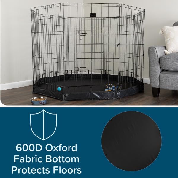Dog Playpen - Foldable Metal Exercise Puppy Play Pen - Indoor/Outdoor Dog Fence - Image 6