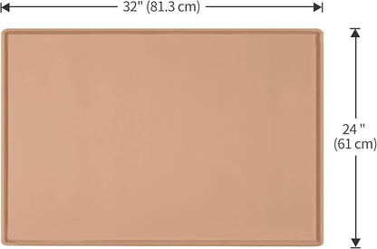 Dog Food Mat, Silicone Waterproof Food Tray, Non Slip Pet Bowl Mats Placemat - Image 5