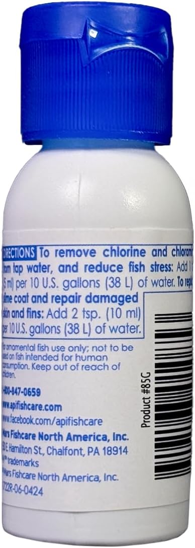 API STRESS COAT Aquarium Water Conditioner 1-Ounce Bottle - Image 2